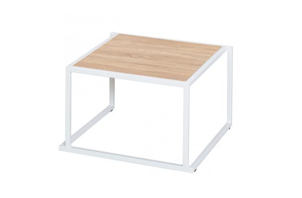 Salontafel frame 50 wit + blad omkeerbaar wit/eik Salontafel frame 50 wit + blad omkeerbaar wit/eik