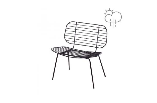 Loungestoel Stella zwart Loungestoel Stella zwart