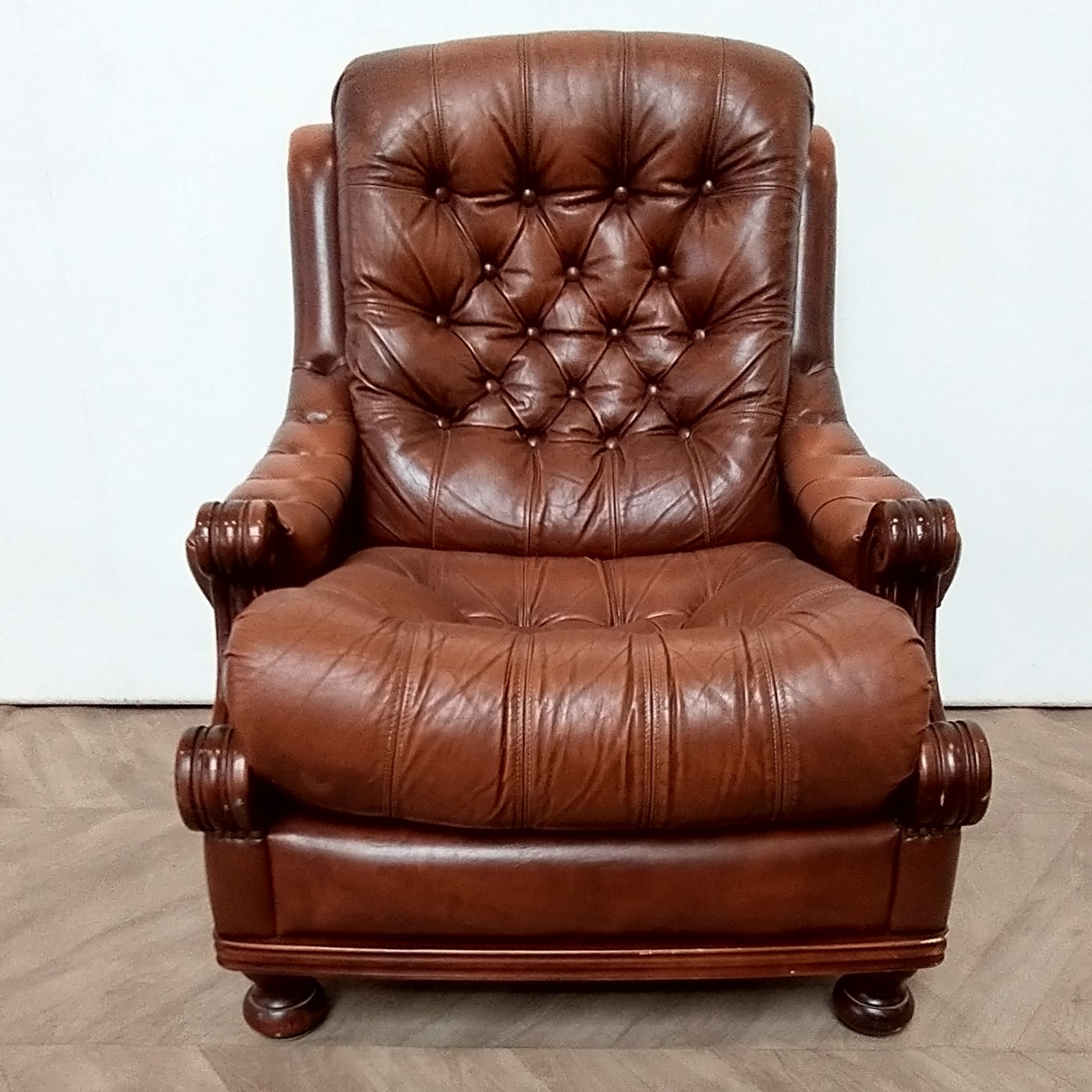 1-zit chesterfield bruin (1.1.91b)