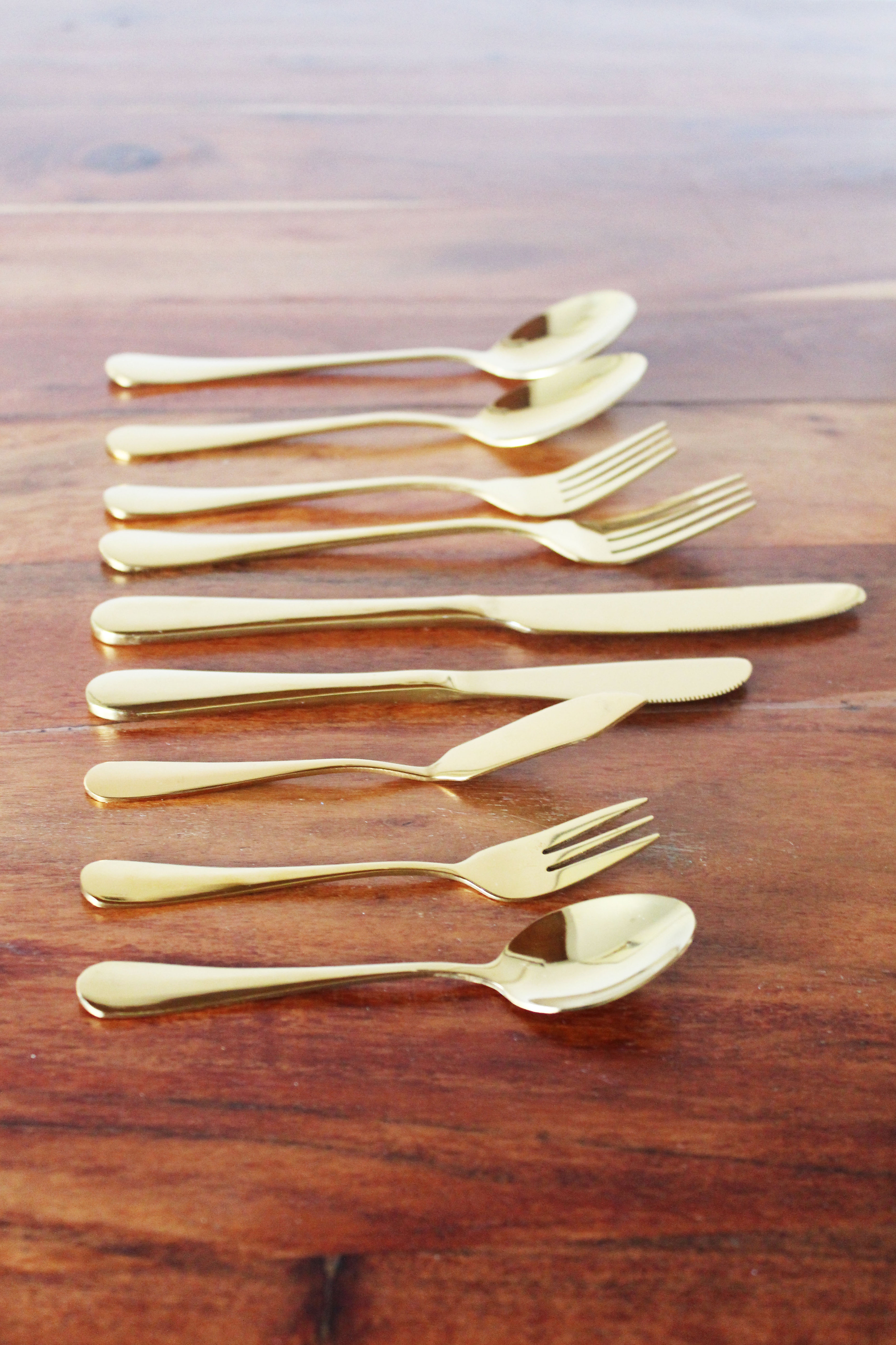 Bestek Set Goud (9-delig) Bestek Set Goud (9-delig)