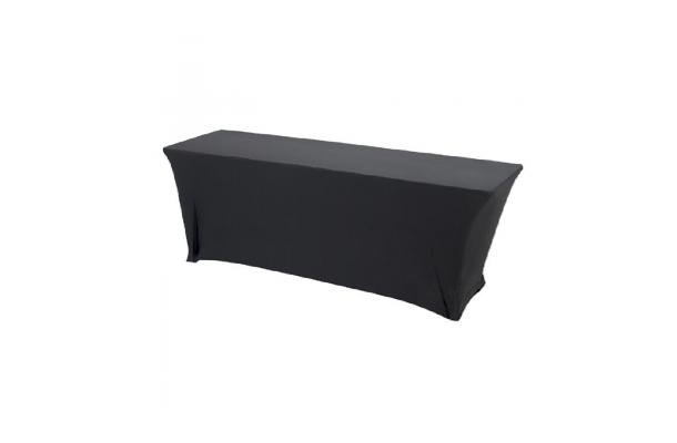 Stretchhoes voor tafel 180x80 zwart
