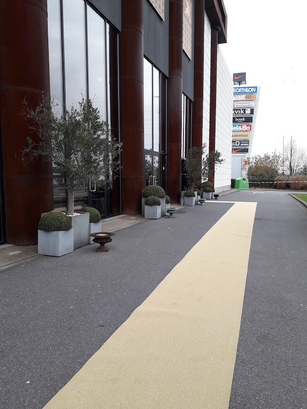 5m gouden glitter loper (1m breed) 5m gouden glitter loper (1m breed)