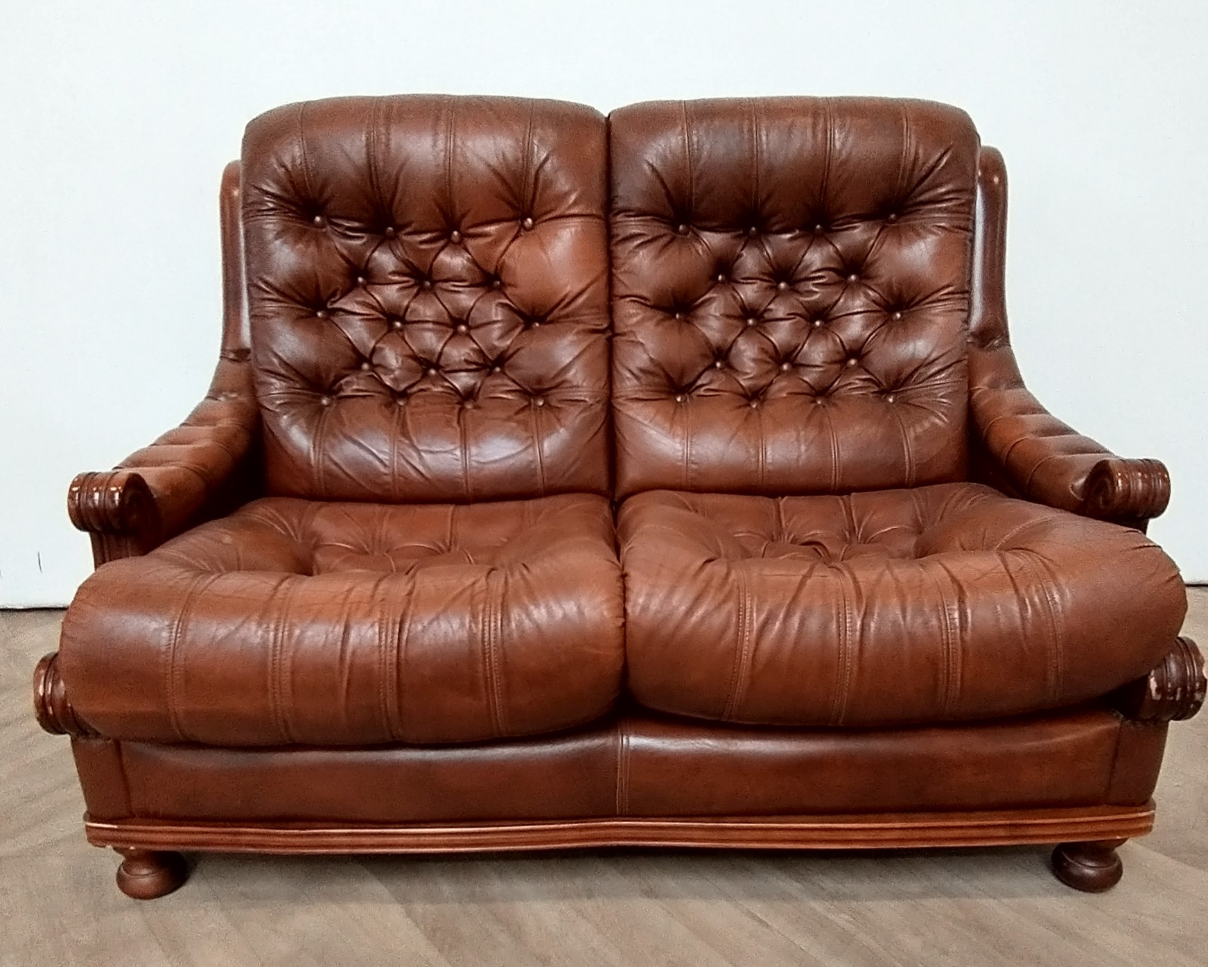 2-zit chesterfield bruin (1.2.91)