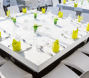 Dinertafel Basic wit Dinertafel Basic wit