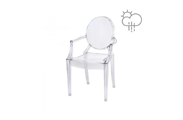Stoel Kartell Ghost met armleuning Stoel Kartell Ghost met armleuning