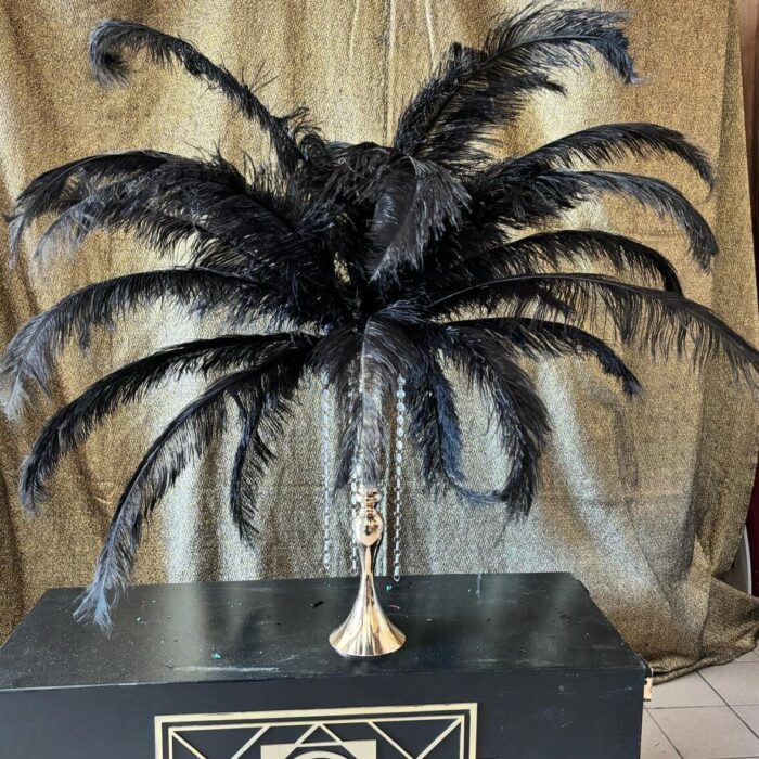 Centerpiece Pluimen Zwart