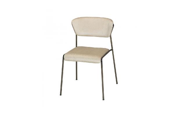 Stoel Velvet beige - black Stoel Velvet beige - black