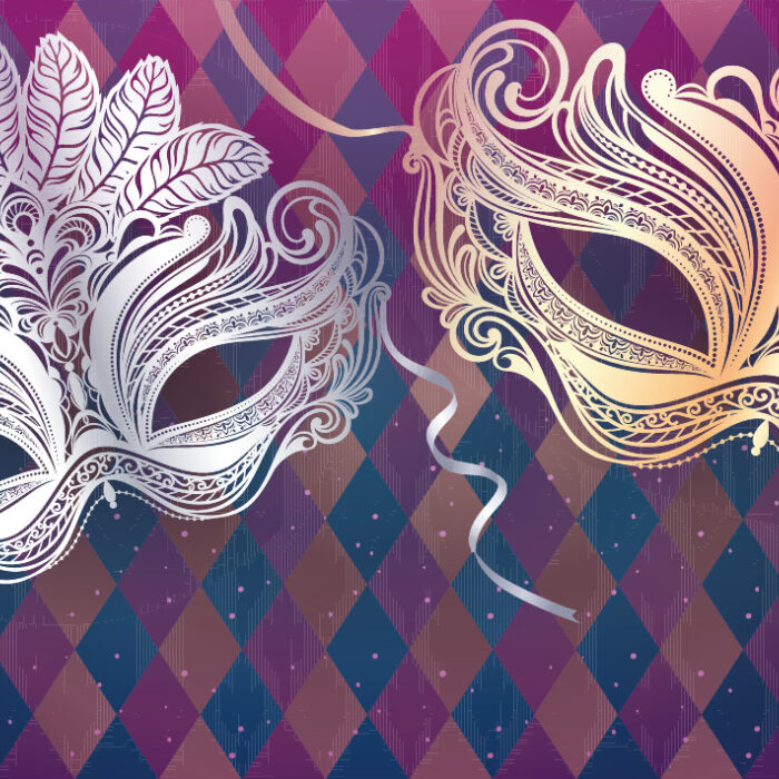 Backdrop Venetiaanse maskers