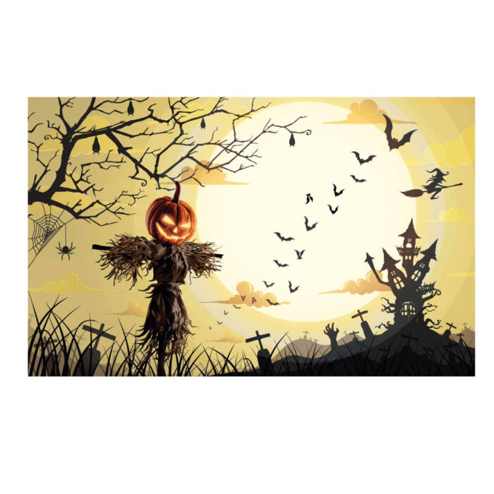 Backdrop Halloween Scarecrow