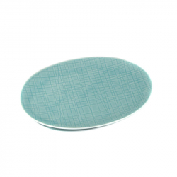Bord ovaal, 18 cm, aqua Bord ovaal, 18 cm, aqua