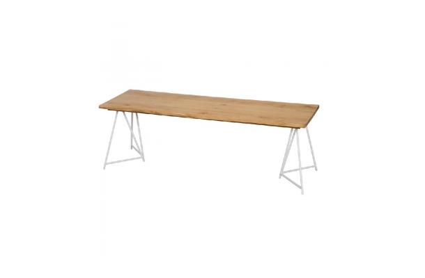 Tafel Boomstam 230 wit Low