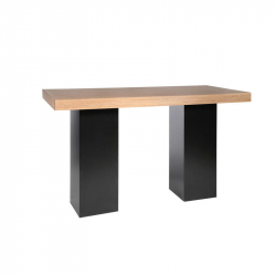 Statafel Basic houtdecor/zwart