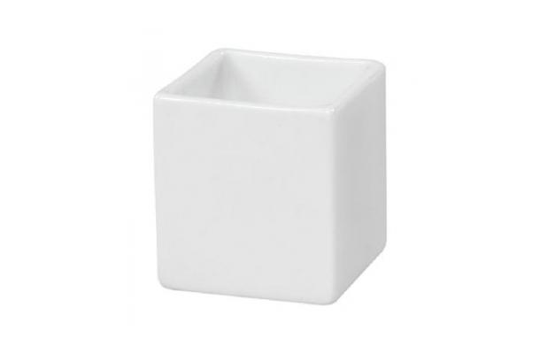 Degustatie - potje vierkant wit 5x5x5cm - 8 cl Degustatie - potje vierkant wit 5x5x5cm - 8 cl
