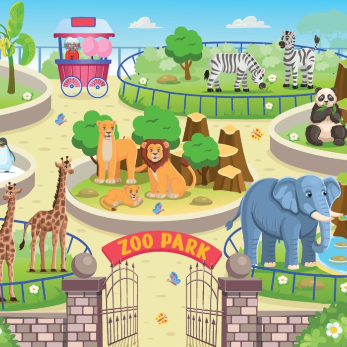 Backdrop Dierentuin