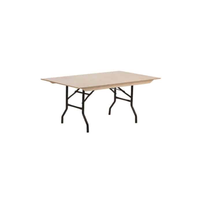 Rechthoekige tafel 183 x 76 cm