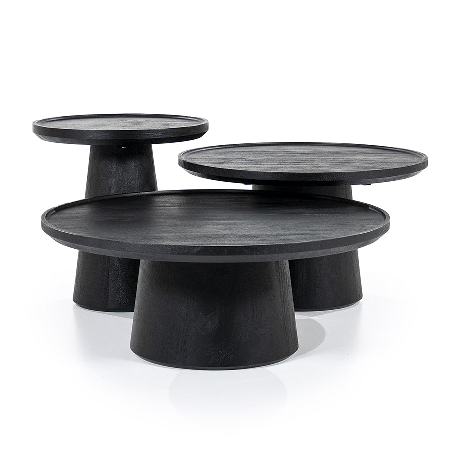 Bijzettafel cone zwart Ø 46cm Bijzettafel cone zwart Ø 46cm