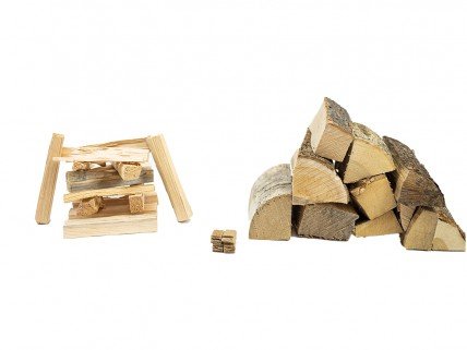 Hout - Basispakket incl. aanmaak & brandhout 8kg