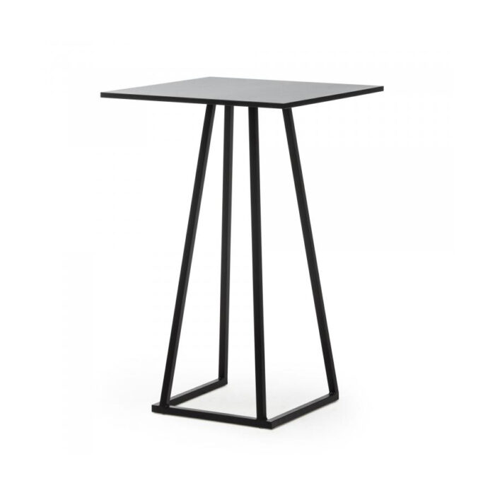 Statafel Leonardo 70×70 – zwart_zwart