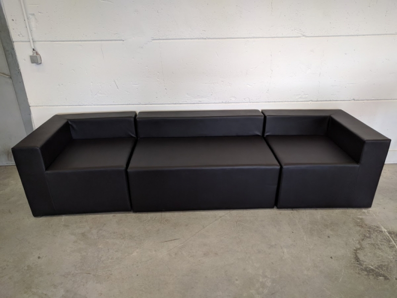 Lounge zetel hoek zwart (80x80x45 (zithoogte)) cm Lounge zetel hoek zwart (80x80x45 (zithoogte)) cm