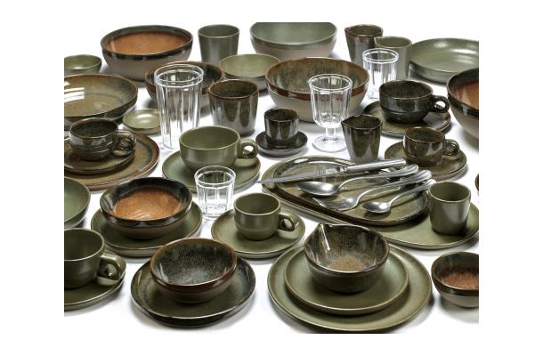 Surface - bord Ø 24 x H1,5 cm Camo Green - by Sergio Herman