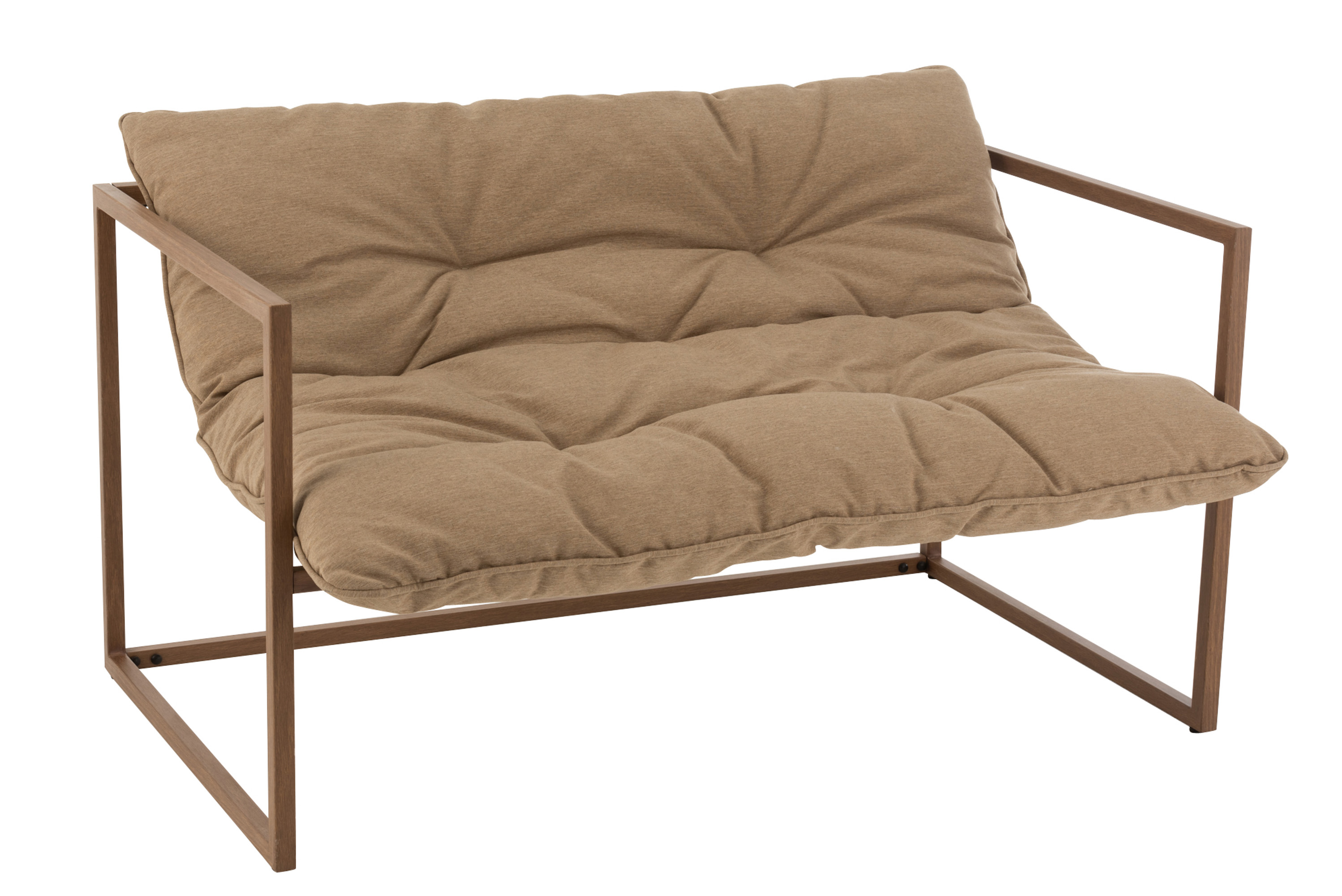 Lounge zetel 2-zit beige