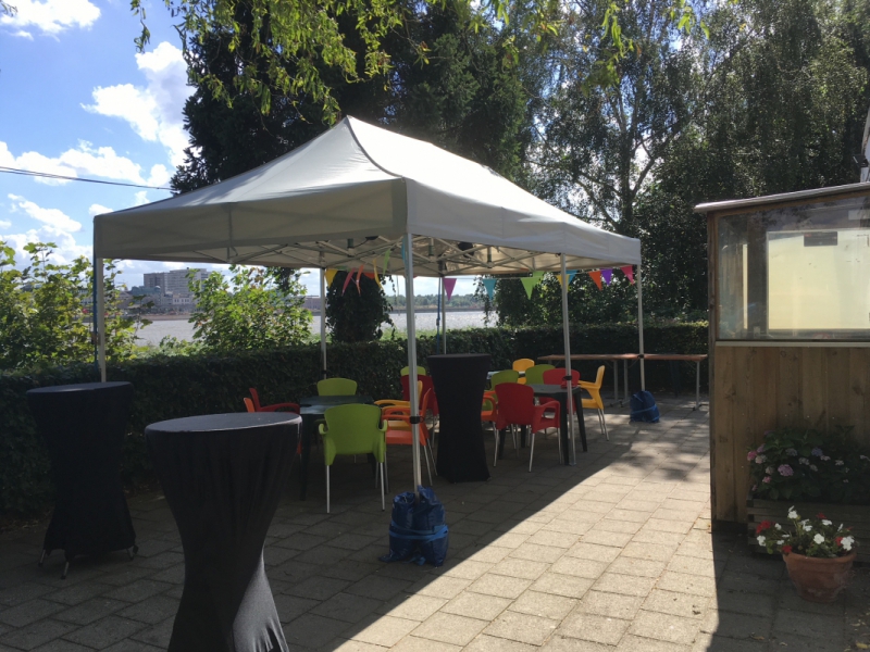 Vouwtent 3x6m grijs (zonder zijwanden)