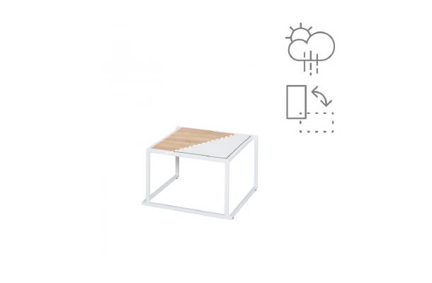 Salontafel frame 50 wit + blad omkeerbaar wit/eik Salontafel frame 50 wit + blad omkeerbaar wit/eik