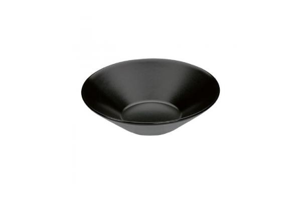 Trendy diep bord zwart Ø 18 cm - 50 cl