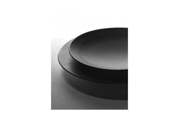 S.Pellegrino - plat bord Ø 24 cm zwart - by Charles Kaisin
