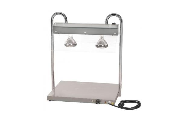 Warmtelamp 2lamp+ grondplaat 2/1GN 220V