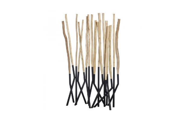 Scheidingswand Woods zwart