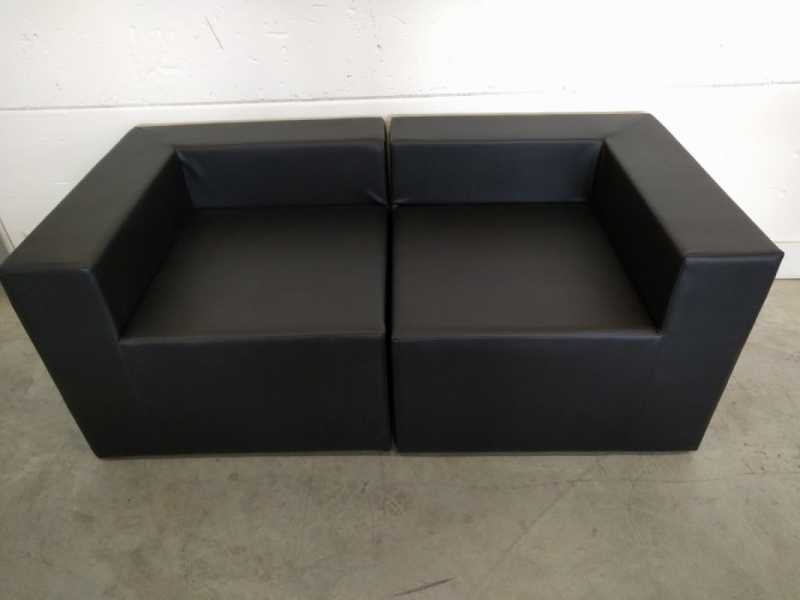 Lounge zetel hoek zwart (80x80x45 (zithoogte)) cm Lounge zetel hoek zwart (80x80x45 (zithoogte)) cm