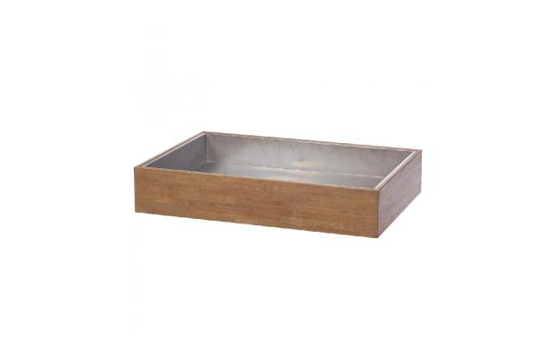 IJsbak inox hout - L120 x B80 cm