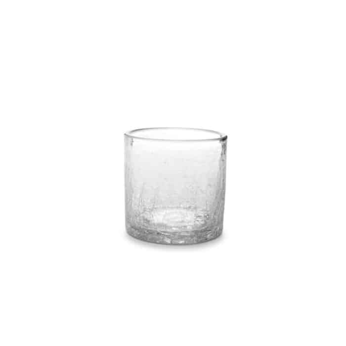 Whiskyglas Crackle transparant