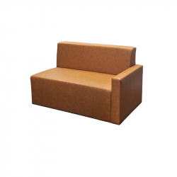 Hoekbank rechts Cognac