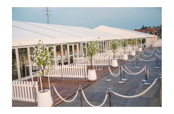 FÆK | Plant Cherry blossom white 200 in Ecopot 30 light grey