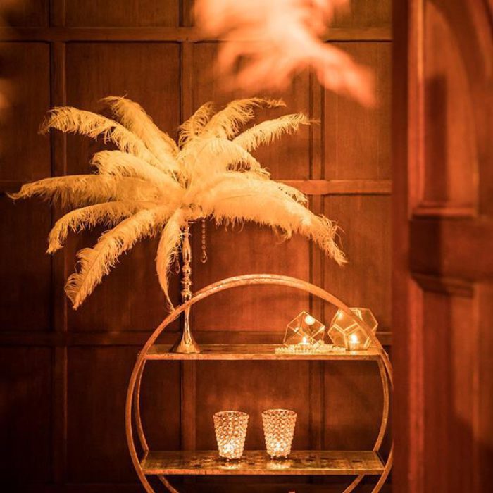 Centerpiece Pluimen Wit