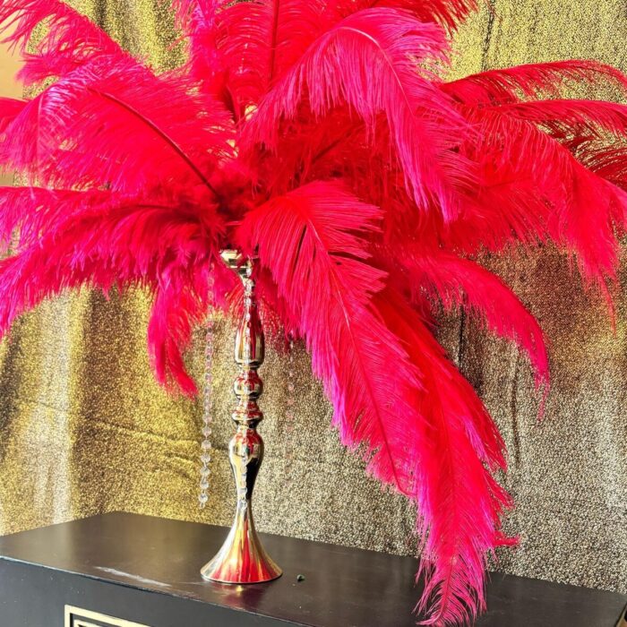 Centerpiece Pluimen Rood