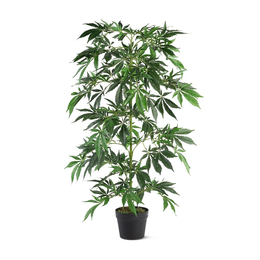 Kunstplant Wietplant Extra Large 110cm
