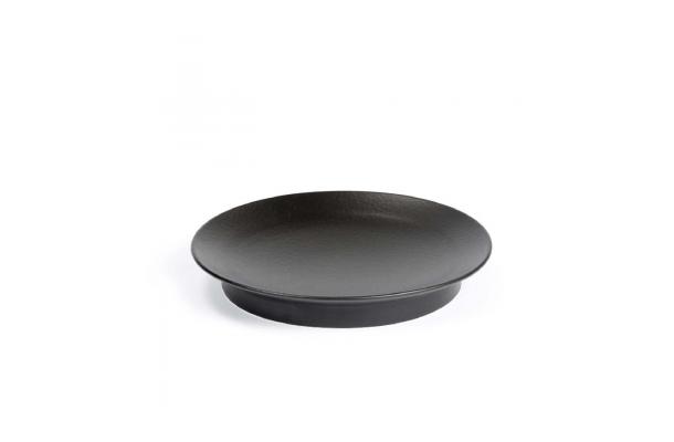 S.Pellegrino - plat bord Ø 24 cm zwart - by Charles Kaisin