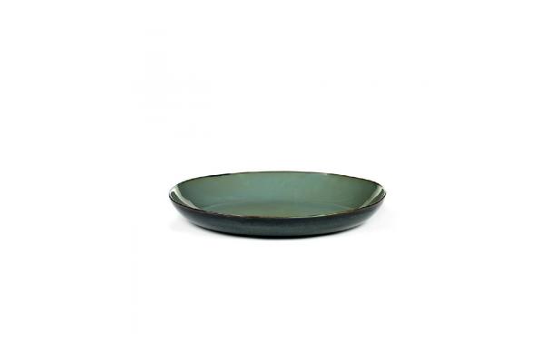 Terres de rêves - buffetschaal Ø 35,5 x H8 cm - 1,4 l Smokey Blue/Dark Blue - by A. Le Grelle