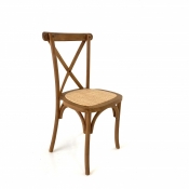 Cross chair wood