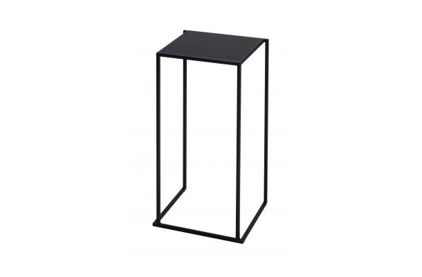 Statafel Open Cube 50 zwart + blad omkeerbaar zwart/donker eik Statafel Open Cube 50 zwart + blad omkeerbaar zwart/donker eik