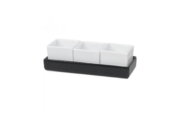 Degustatie - zebra schaal 13x5 cm - 2 cl/potje
