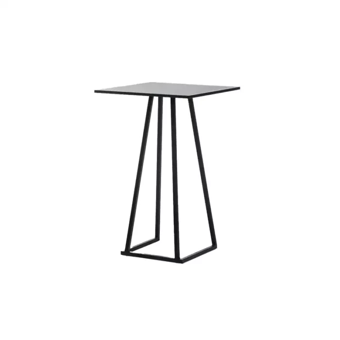 Statafel Leonardo 70×70 – zwart_zwart Statafel Leonardo 70×70 – zwart_zwart