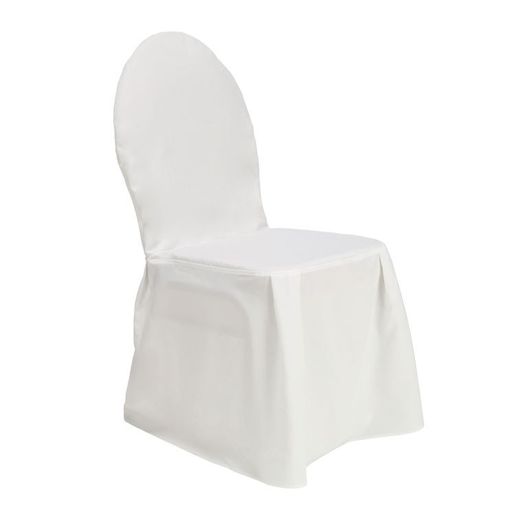 Stoel wit (gestoffeerde stoel met witte stoelhoes)