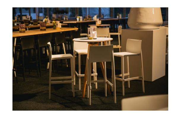 Statafel Manhattan 75 wit Statafel Manhattan 75 wit