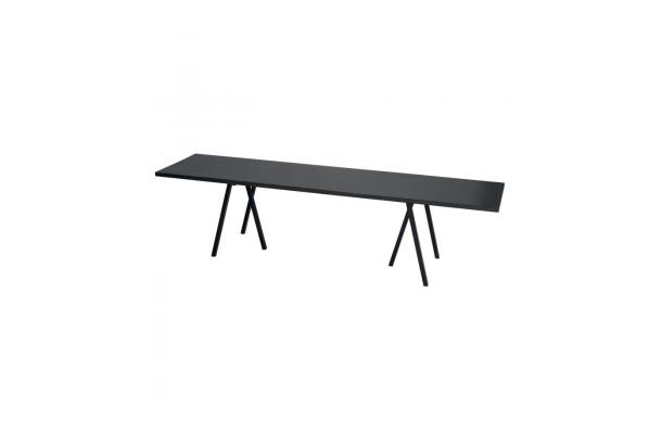 Tafel Long Island 300 zwart Low Tafel Long Island 300 zwart Low