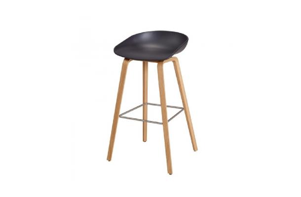 Barstoel Hay hout zwart Barstoel Hay hout zwart