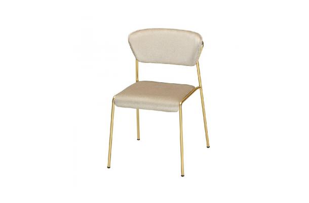 Stoel Velvet beige - gold Stoel Velvet beige - gold